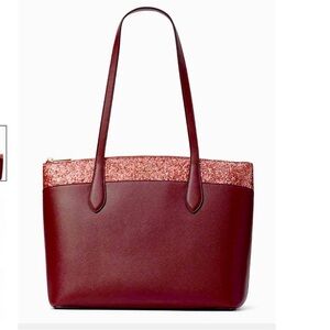 Elegant Burgundy Tote Bag